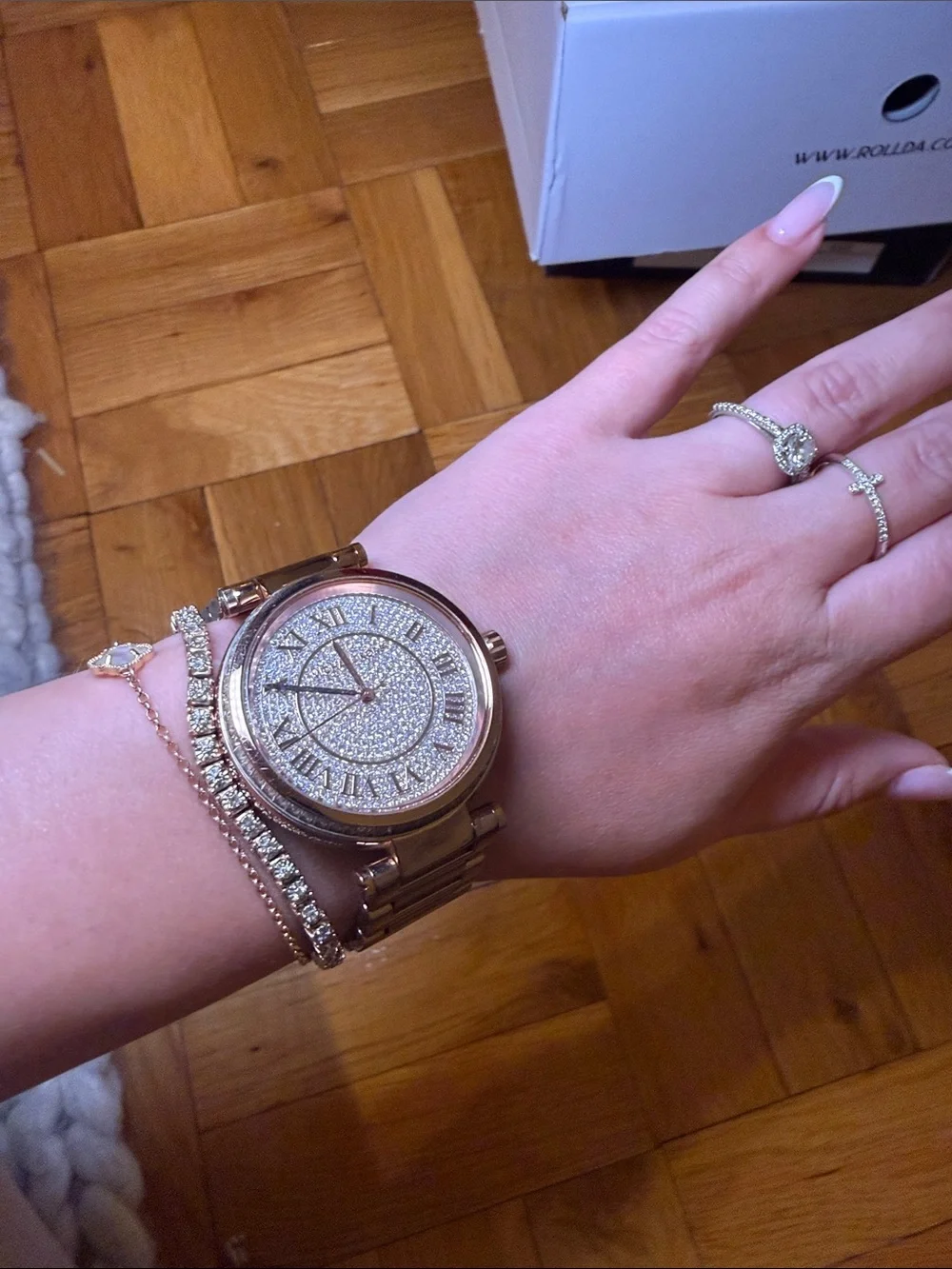 Michael Kors Rose Gold Crystal Pavé Dial Women's Watch
